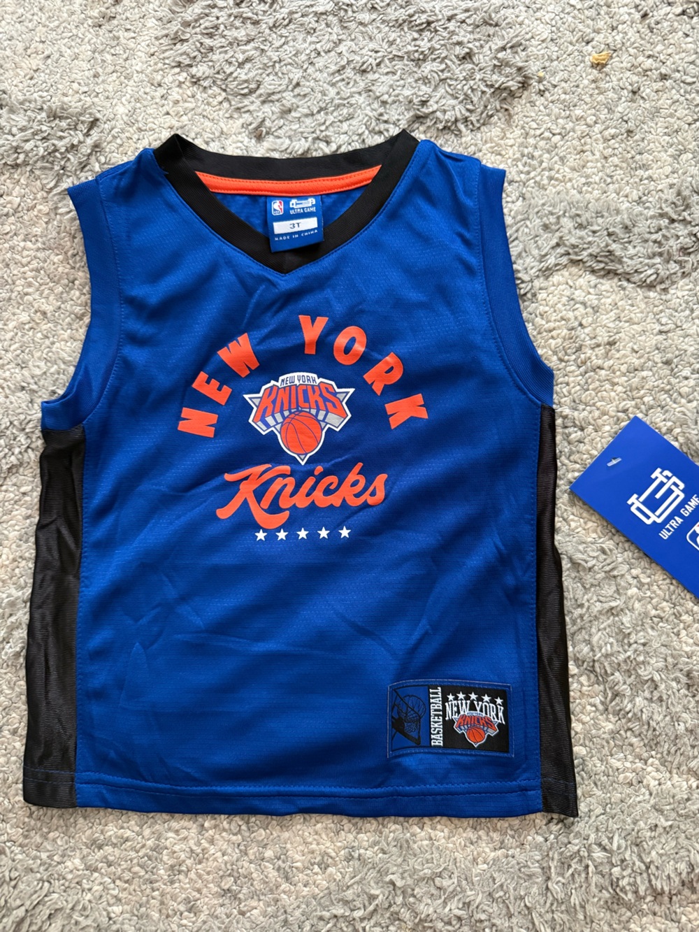 Kids NY KNICKS ULTRA GAME Jersey Size 3T